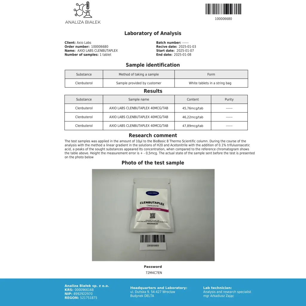 buy Clenbutaplex Axiolabs
