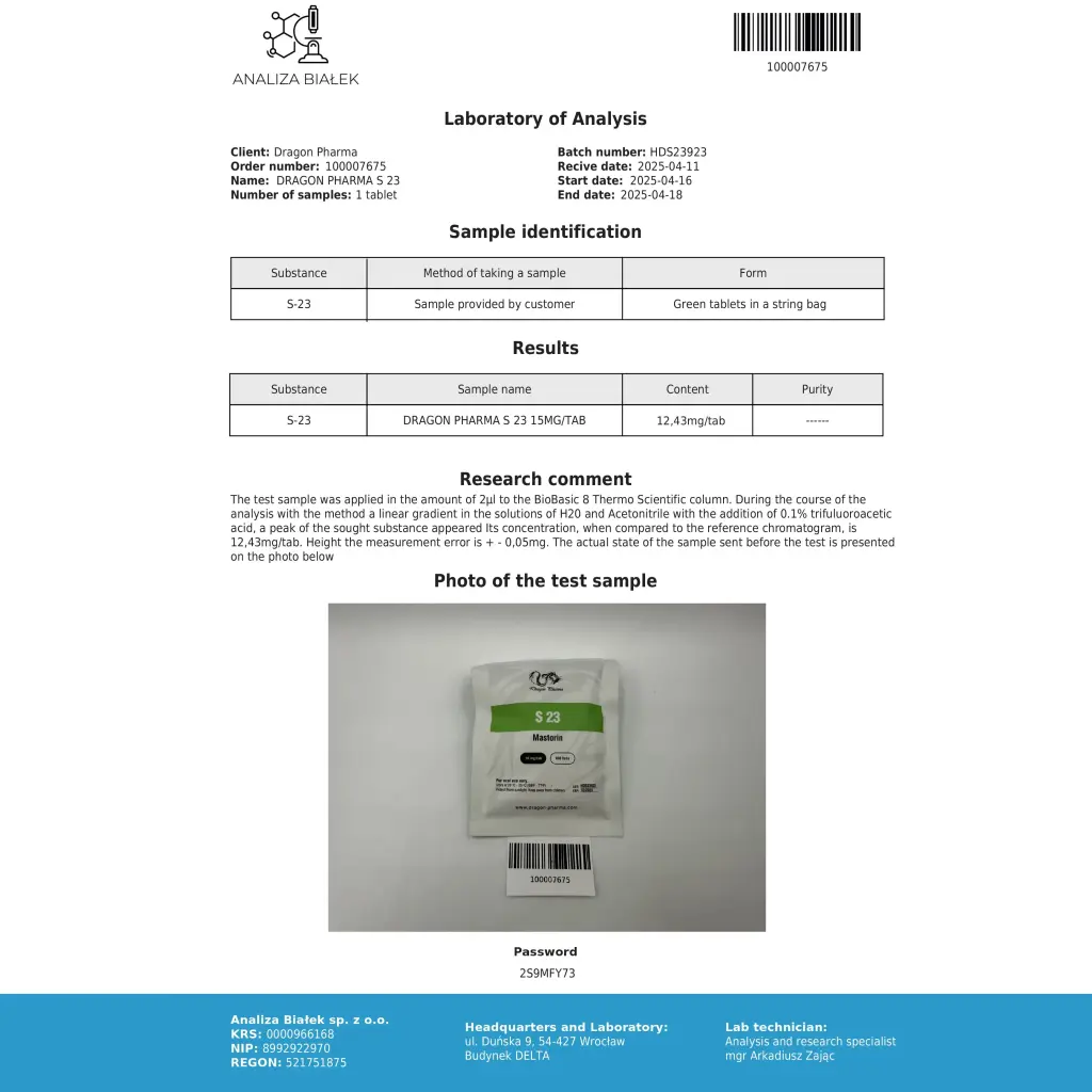 buy S23 Dragon Pharma, Europe