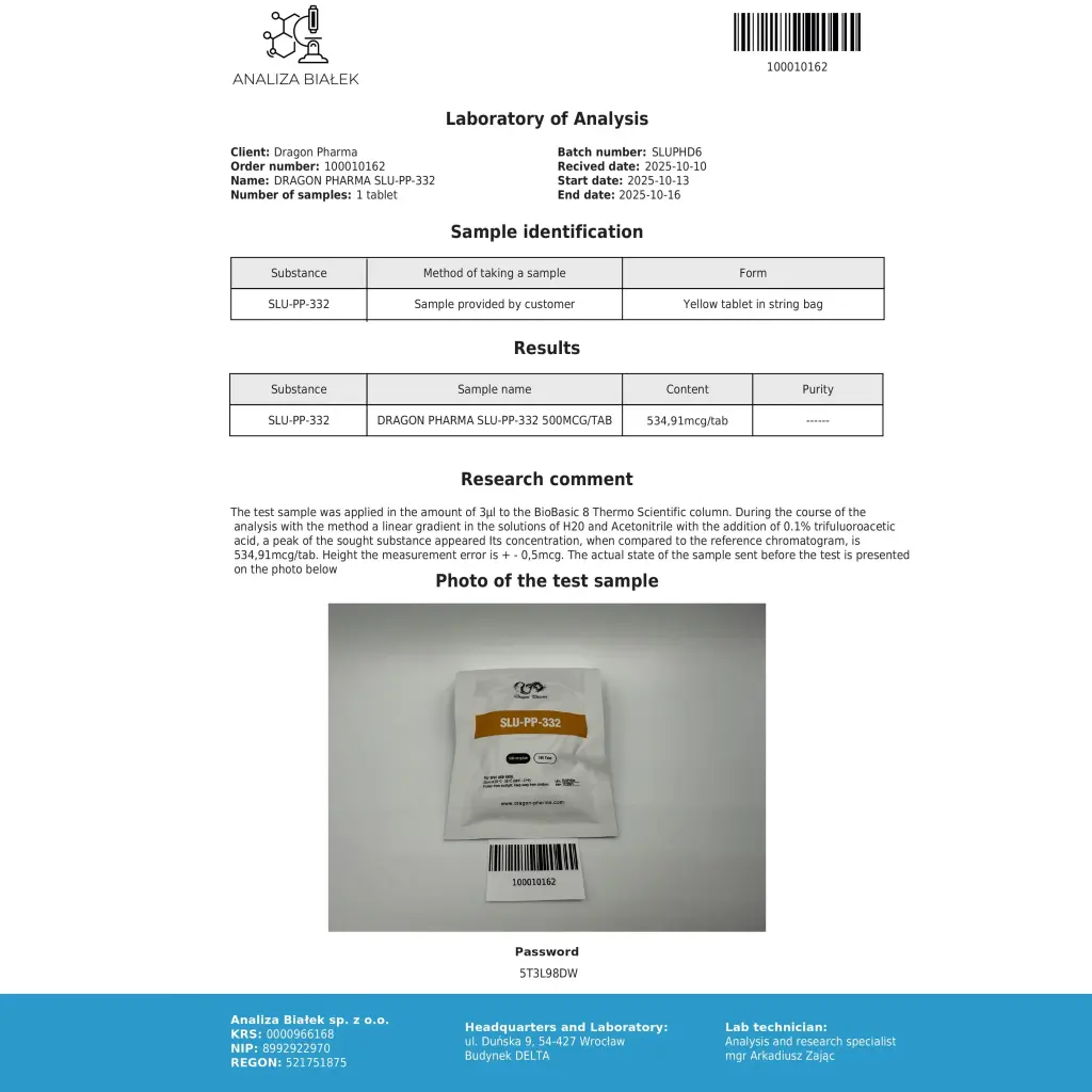 buy SLU-PP-332 Dragon Pharma, Europe