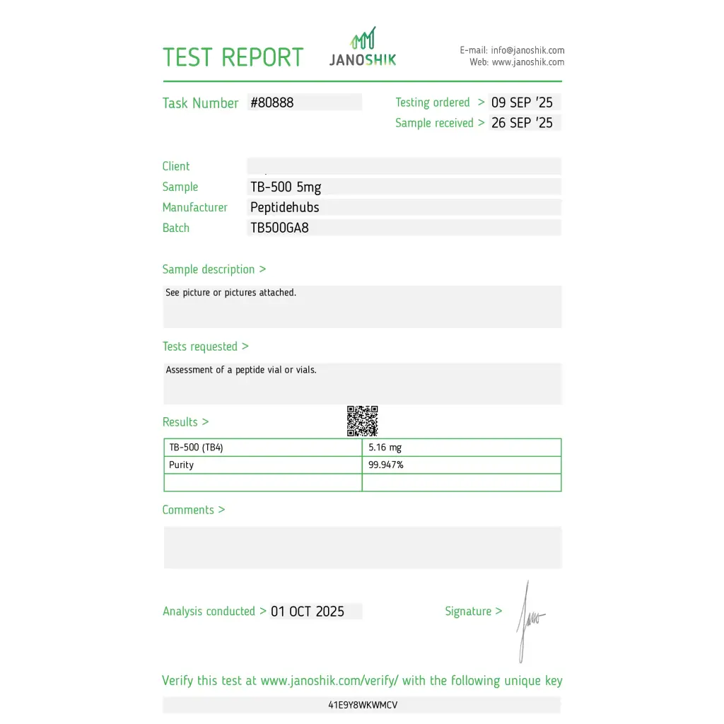 buy TB 500 Peptide Hubs